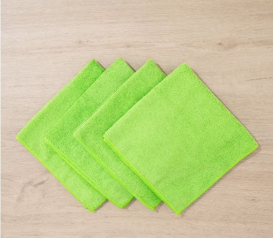 Dubkart Cleaning 5 PCS Green Microfiber Cloth Set Car Home Cleaning