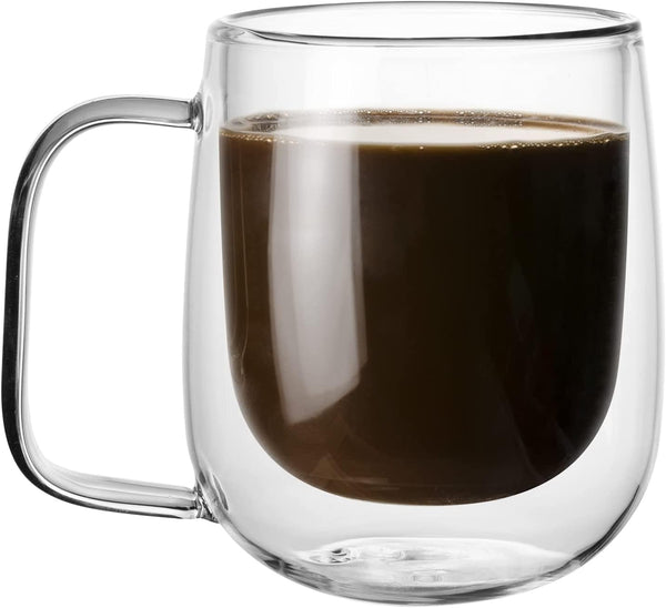 DubKart Coffee accessories Double Wall Coffee Tea Glass Mug 250 ml