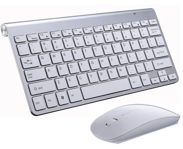 Dubkart Computer Accessories Wireless Keyboard And Mouse Set 2.4Ghz (White)