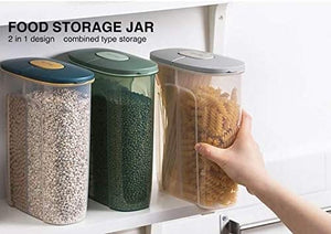 Dubkart Containers & Storage 2 Sided Storage Jar Grain Cereal Rice Kitchen Food Container