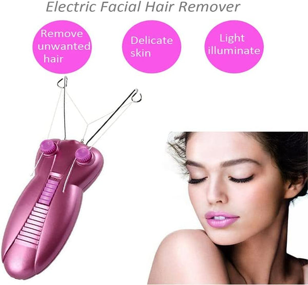 Dubkart Cordless Electric Facial Epilator Threading Hair Remover