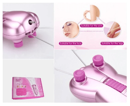 Dubkart Cordless Electric Facial Epilator Threading Hair Remover