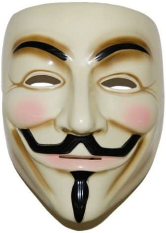 Dubkart Costumes Vendetta Face Mask Money Heist Anonymous Halloween