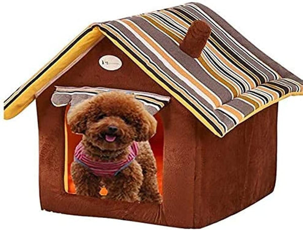Dubkart Cute Pet Dog Cat Soft Warm Bed House