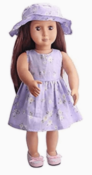 Dubkart Dolls 18-Inch Cute Doll Prom Dress Clothes Princess Gown