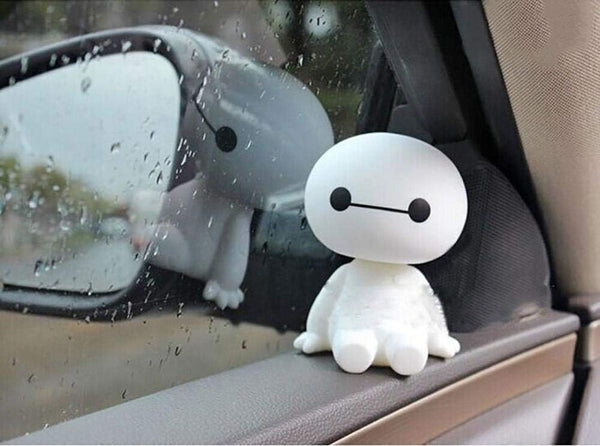 Dubkart Dolls Cartoon Baymax Robot Shaking Head Car Ornament Figure