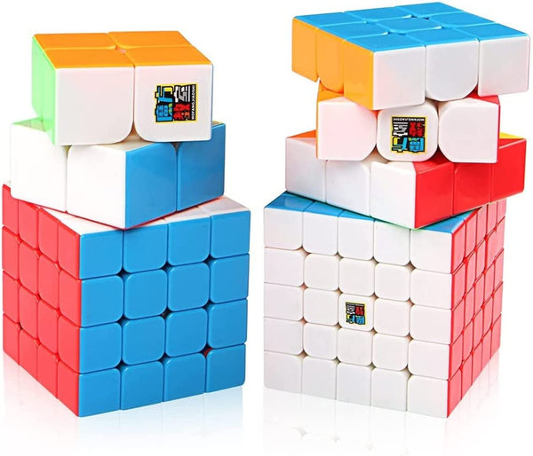 Dubkart Educational toys 4 PCS 2X2 3X3 4X4 5X5 Rubik Cube Set Puzzle