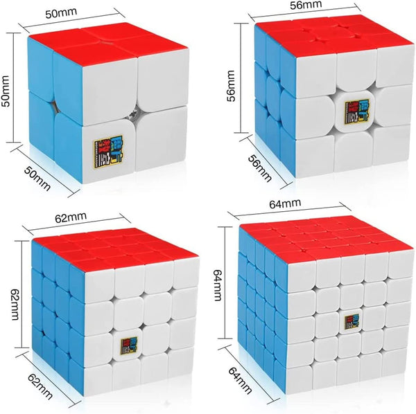 Dubkart Educational toys 4 PCS 2X2 3X3 4X4 5X5 Rubik Cube Set Puzzle