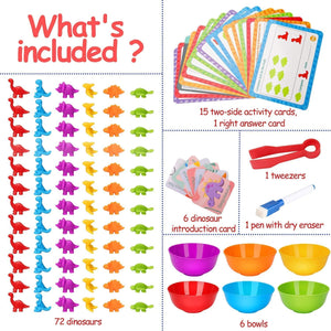 Dubkart Educational toys Counting Dinosaurs Sensory Toys Educational Learning Kids Children