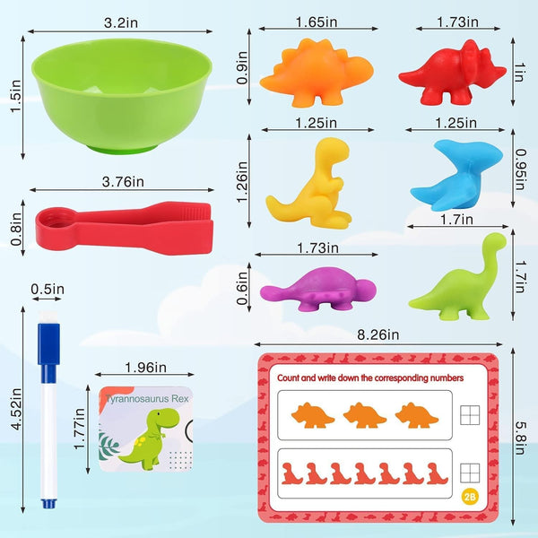 Dubkart Educational toys Counting Dinosaurs Sensory Toys Educational Learning Kids Children