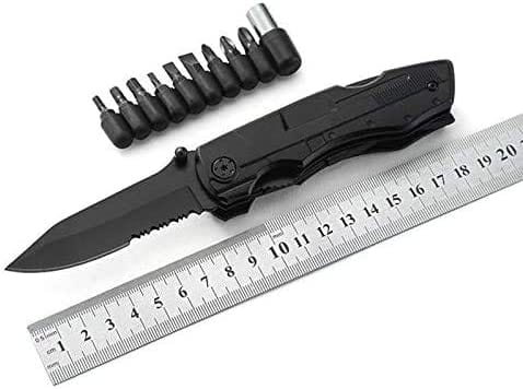 Dubkart Emergency Survival Hunting Foldable Knife Tool Kit