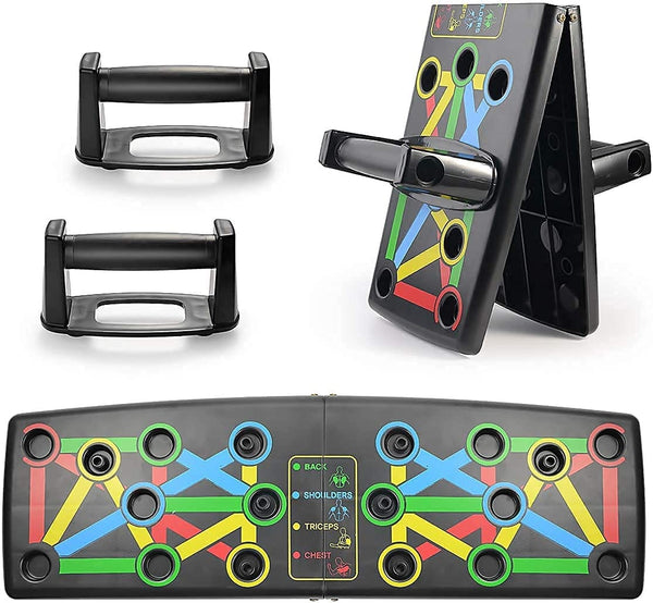 Dubkart Exercise equipment 14in1 Exercise Fitness Gym Push Up Board Stand With Handle