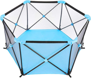 Dubkart Foldable Baby Play Pen Yard Fence 6 Panel With Carry Case