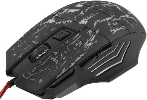 Dubkart Gaming 7 Buttons 3200Dpi LED Backlight USB Wired Gaming Mouse
