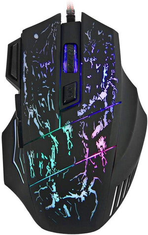 Dubkart Gaming 7 Buttons 3200Dpi LED Backlight USB Wired Gaming Mouse