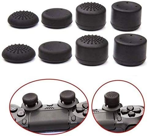 Dubkart Gaming 8 PCS Rubber Silicone Thumb Grip Skin Cap for PS4 Controller