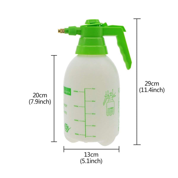 Dubkart Gardening accessories 2L Garden Water Pressure Sprayer Bottle (Green & White)