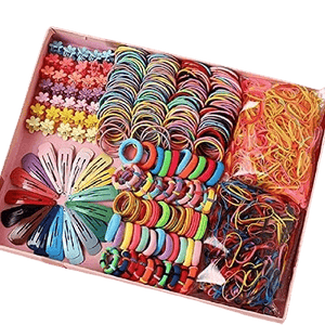 Dubkart Hair accessories 780 PCS Korean Baby Kids Colorful Hair Clip Ties