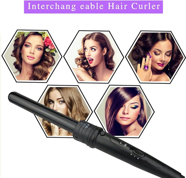 Dubkart Hair Care 6in1 Hair Curling Iron Curler LED Temperature Control