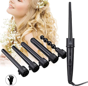 Dubkart Hair Care 6in1 Hair Curling Iron Curler LED Temperature Control