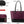 Dubkart Handbags 3 PCS Women's Tote Handbag Set (Purple and Black)