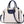 Dubkart Handbags Women's Classy Tote Handbag Purse Shoulder Bag (White & Blue)