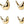 Dubkart Home decor 4 PCS Nordic Birds Home Decor Set (Gold)