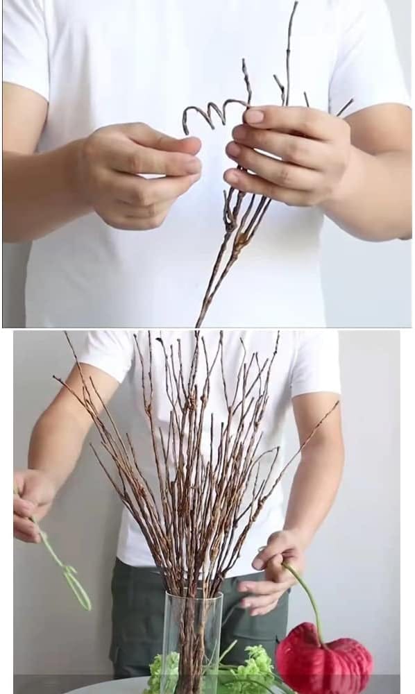 Dubkart Home decor 5 PCS Artificial Fake Curly Willow Branches