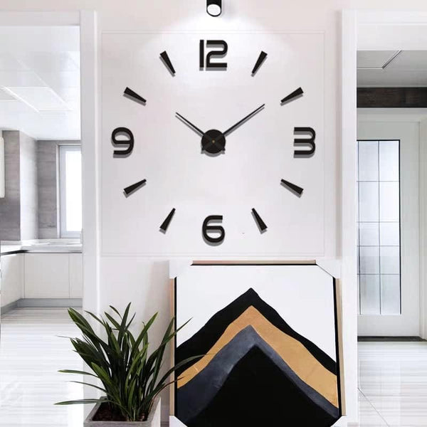 Dubkart Home decor Frameless Modern DIY 3D Wall Clock