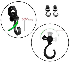 Dubkart Hooks 2 PCS Baby Stroller Multi Purpose Hooks - bags, groceries, convenient