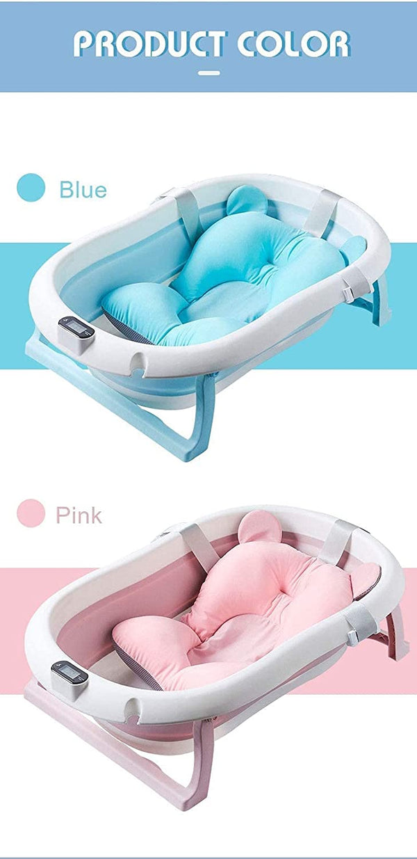 Dubkart Infant Care Foldable Temperature Sensing Baby Bath Tub Set