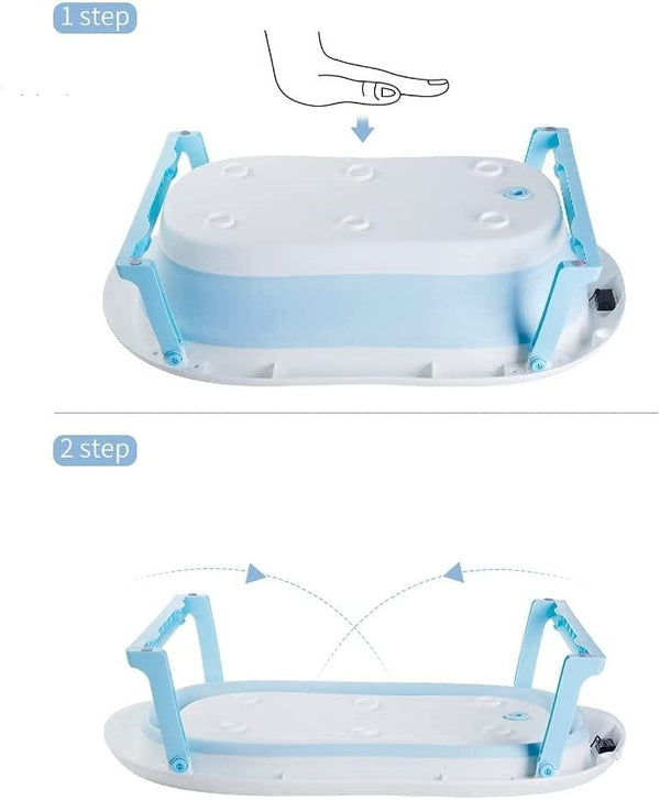 Dubkart Infant Care Foldable Temperature Sensing Baby Bath Tub Set