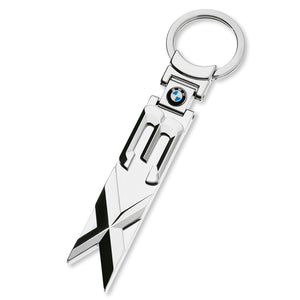 Dubkart Key chains BMW X3 Emblem Logo Pendant Keychain Key Ring Zinc Chrome