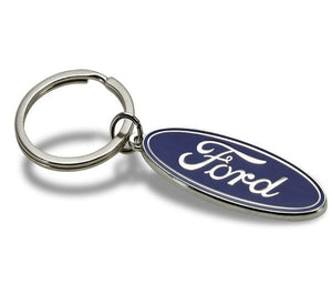 Dubkart Key chains Ford Emblem Logo Pendant Keychain Key Ring Zinc Chrome