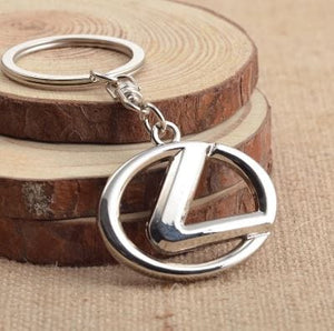 Dubkart Key chains Lexus Emblem Logo Keychain Pendant Key Ring Zinc Chrome