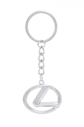 Dubkart Key chains Lexus Emblem Logo Keychain Pendant Key Ring Zinc Chrome