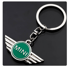 Dubkart Key chains Mini Cooper Emblem Logo Keychain Key Ring (British Racing Green)