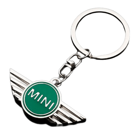 Dubkart Key chains Mini Cooper Emblem Logo Keychain Key Ring (British Racing Green)