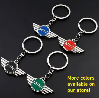 Dubkart Key chains Mini Cooper Emblem Logo Keychain Key Ring (British Racing Green)