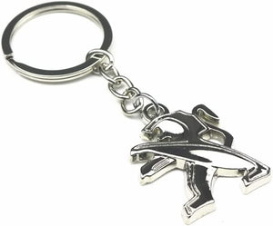 Dubkart Key chains Peugeot Metal Emblem Logo Keychain Pendant Key Ring