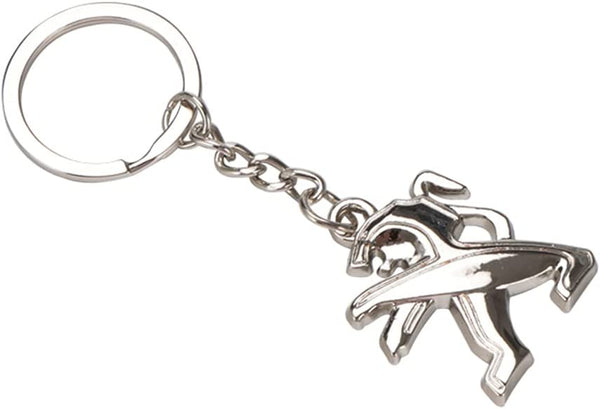 Dubkart Key chains Peugeot Metal Emblem Logo Keychain Pendant Key Ring