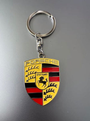 Dubkart Key chains Porsche Metal Emblem Logo Keychain Pendant Key Ring