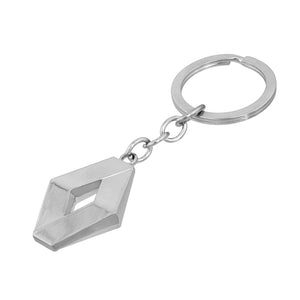 Dubkart Key chains Renault Emblem Logo Pendant Keychain Key Ring Zinc Chrome