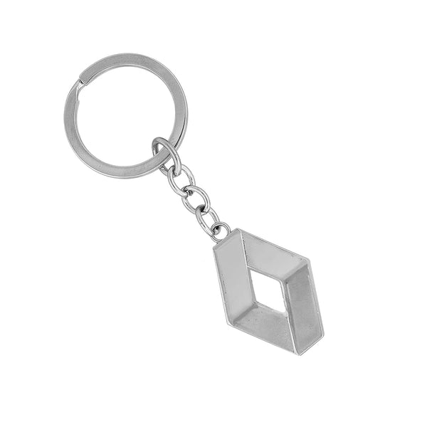 Dubkart Key chains Renault Emblem Logo Pendant Keychain Key Ring Zinc Chrome