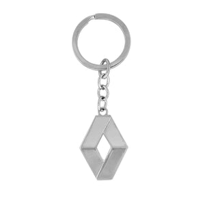 Dubkart Key chains Renault Emblem Logo Pendant Keychain Key Ring Zinc Chrome