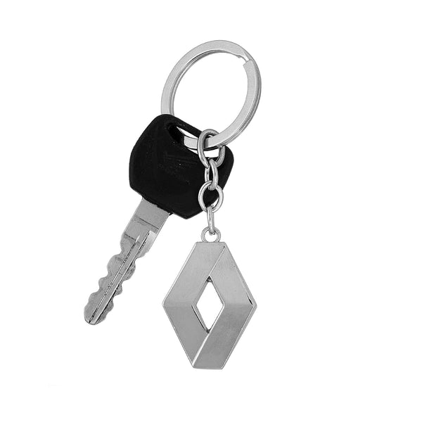 Dubkart Key chains Renault Emblem Logo Pendant Keychain Key Ring Zinc Chrome