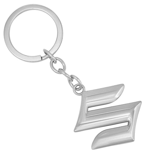 Dubkart Key chains Suzuki Emblem Logo Keychain Pendant Key Ring Zinc Chrome