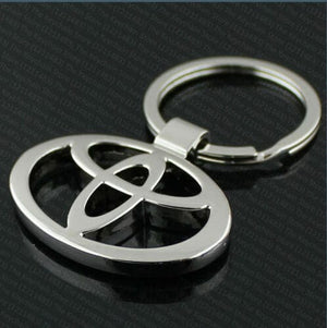 Dubkart Key chains Toyota Emblem Logo Pendant Keychain Key Ring Zinc Chrome