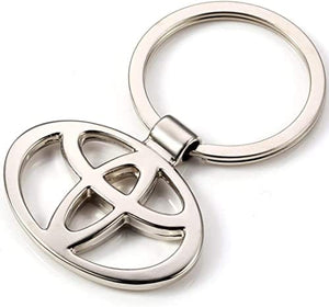 Dubkart Key chains Toyota Emblem Logo Pendant Keychain Key Ring Zinc Chrome