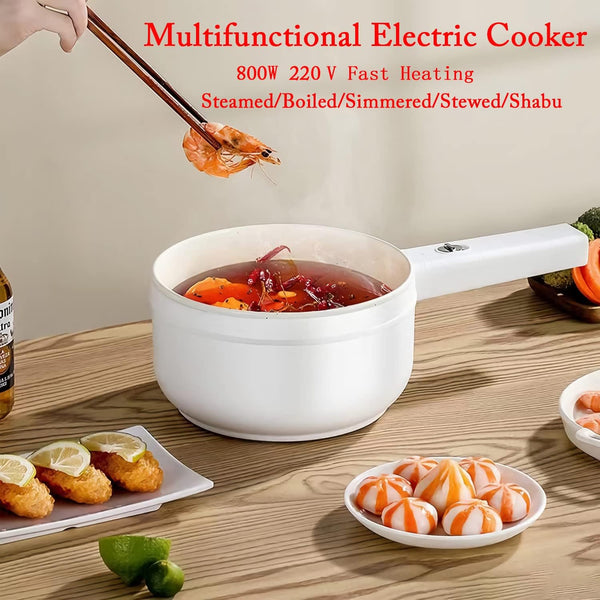 Dubkart Kitchen accessories 1.8L Non-Stick Electric Hot Pot with Steamer & Temperature Control